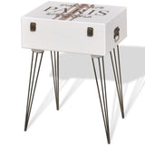 Bedside Cabinets 2 pcs 40x30x57 cm White - Side View