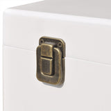 Bedside Cabinets 2 pcs 40x30x57 cm White - Rear View