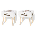 Bedside Cabinets 2 pcs 40x30x41,5 cm White