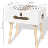 Bedside Cabinets 2 pcs 40x30x41,5 cm White