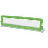 Toddler Safety Bed Rail 2 pcs Green 150x42 cm - Side View