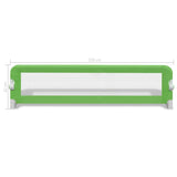 Toddler Safety Bed Rail 2 pcs Green 150x42 cm - Close-Up Angle