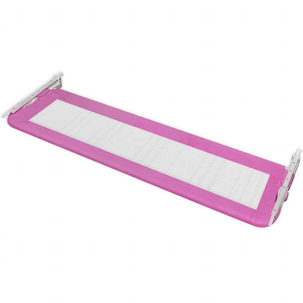 Toddler Safety Bed Rail 2 pcs Pink 150x42 cm