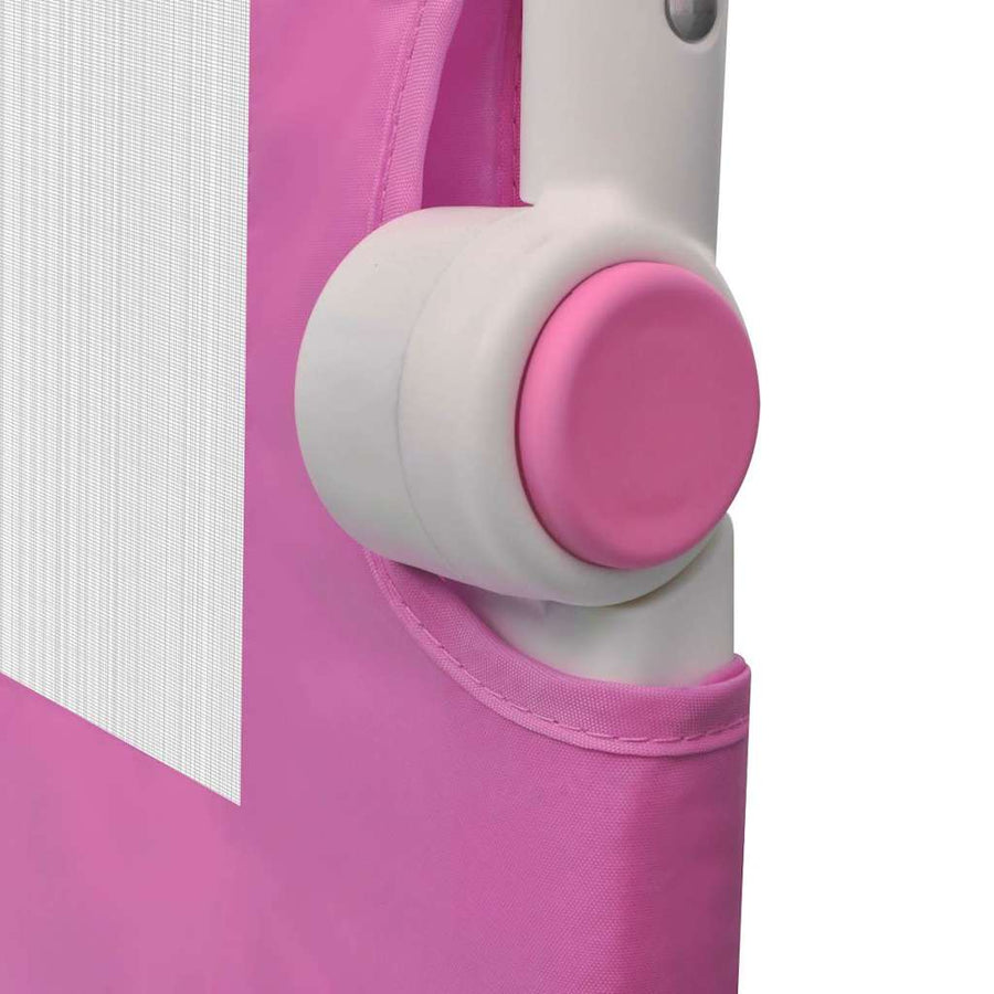 Toddler Safety Bed Rail 2 pcs Pink 150x42 cm