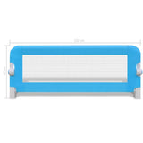 Toddler Safety Bed Rail 2 pcs Blue 102x42 cm