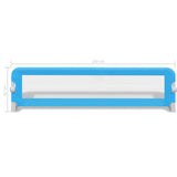 Toddler Safety Bed Rail 2 pcs Blue 150x42 cm - Close-Up Angle