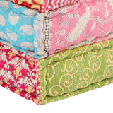 Modular Pouffe Patchwork Fabric - 45-Degree Angle