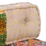 Pouffe Patchwork Fabric - Side View