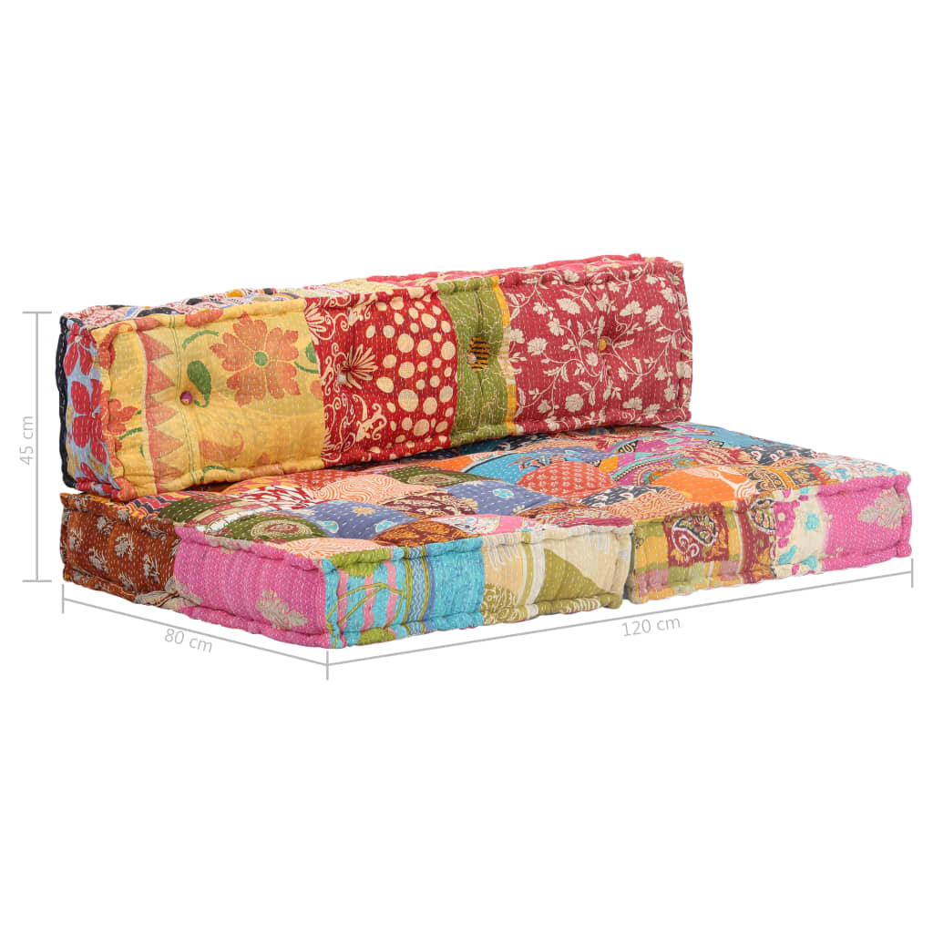 Pouffe Patchwork Fabric