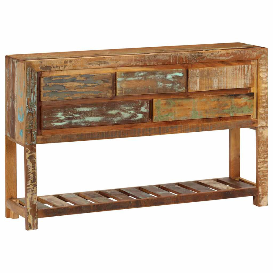 Sideboard 120x30x75 cm Solid Reclaimed Wood