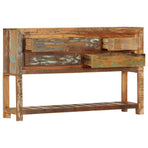 Sideboard 120x30x75 cm Solid Reclaimed Wood
