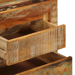 Sideboard 120x30x75 Cm Solid Reclaimed Wood- Natural