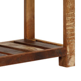 Sideboard 120x30x75 Cm Solid Reclaimed Wood- Natural - Close-Up Angle