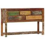 Sideboard 120x30x75 cm Solid Reclaimed Wood