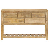 Sideboard 120x30x75 Cm Solid Mango Wood - Front View