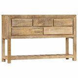 Sideboard 120x30x75 Cm Solid Mango Wood - Extra Image