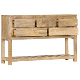 Sideboard 120x30x75 Cm Solid Mango Wood - Side View