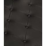 Aviator Armchair Black Real Leather - Rear View