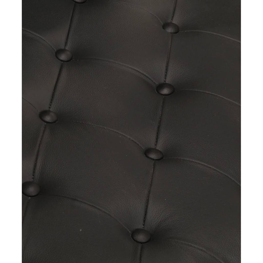 Aviator Armchair Black Real Leather