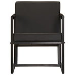 Armchair Black Real Leather