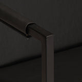 Armchair Black Real Leather