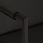 Armchair Black Real Leather
