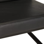 Armchair Black Real Leather