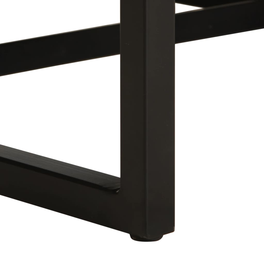 Armchair Black Real Leather