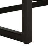 Armchair Black Real Leather