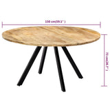 Dining Table 150x73 cm Solid Mango Wood