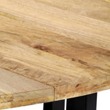 Dining Table 150x73 cm Solid Mango Wood - Top-Down View