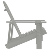 Garden Chair Wood Grey - Side View
