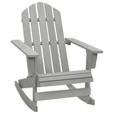 Garden Rocking Chair Wood Grey