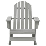 Garden Rocking Chair Wood Grey - Front View
