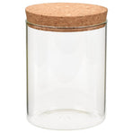 Storage Glass Jars with Cork Lid 6 pcs 650 ml