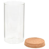 Storage Glass Jars with Cork Lid 6 pcs 1100 ml - Top-Down View