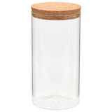 Storage Glass Jars with Cork Lid 6 pcs 1400 ml