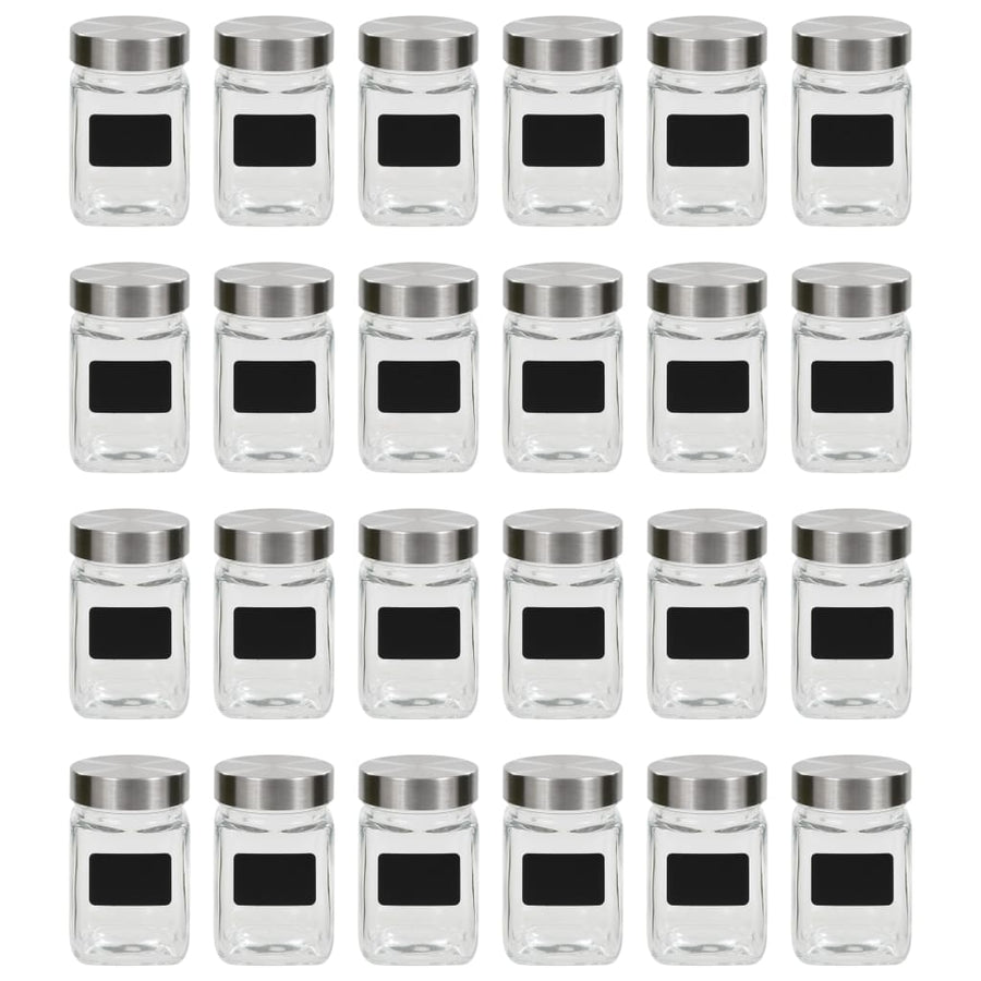 Storage Jars with Sticker 24 pcs 300 ml