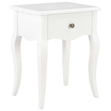 Nightstand White 40x30x50 cm Solid Pine Wood