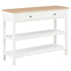 Sideboard White 110x35x80 cm MDF