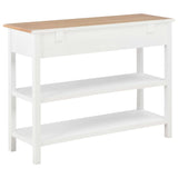 Sideboard White 110x35x80 cm MDF