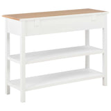 Sideboard White 110x35x80 cm MDF - Top-Down View