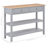 Sideboard Grey 110x35x80 cm MDF