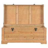Storage Chest with Cushion 80x40x40 cm MDF