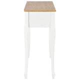 Dressing Console Table with 3 Drawers White - Top-Down View