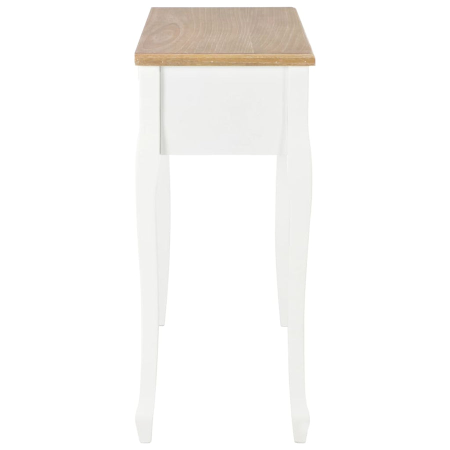 Dressing Console Table with 3 Drawers White