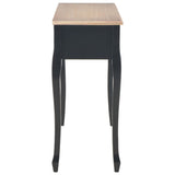 Dressing Console Table with 3 Drawers Black - Top-Down View