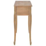 Dressing Console Table with 3 Drawers Brown - Top-Down View