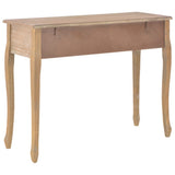 Dressing Console Table with 3 Drawers Brown
