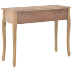 Dressing Console Table with 3 Drawers Brown